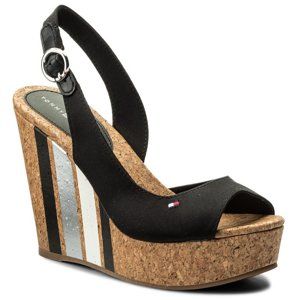 Tommy Hilfiger dámské černé sandály - 36 (990)